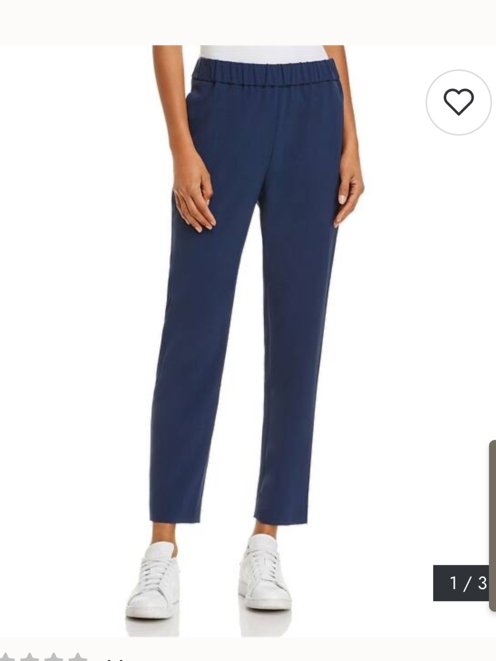 Womens Pull On Pleat Casual Cropped Pants